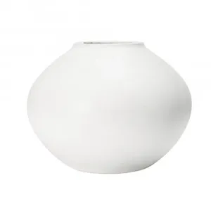 Corfu Vase White Concrete - 30cm Dia by James Lane, a Vases & Jars for sale on Style Sourcebook