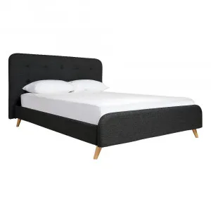 Leura Bed Frame Charcoal by James Lane, a Beds & Bed Frames for sale on Style Sourcebook