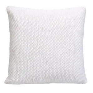 Cotswold Knitted Cushion White - 50cm x 50cm by James Lane, a Cushions, Decorative Pillows for sale on Style Sourcebook