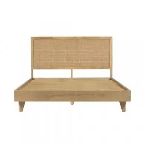 Tulum Mango Wood and Rattan Bed Frame by James Lane, a Beds & Bed Frames for sale on Style Sourcebook