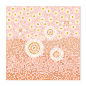 People Among the wildflowers, Style C , By Sherri Cummins by Gioia Wall Art, a Aboriginal Art for sale on Style Sourcebook