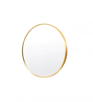 Gold Round Wall Mirror Aluminum Frame 4 sizes available 50cm by Luxe Mirrors, a Mirrors for sale on Style Sourcebook