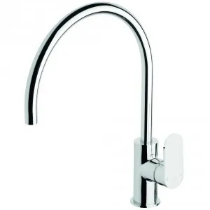 Lavas Gooseneck Sink Mixer 220mm Spout 4Star | Made From Brass In Chrome Finish By Raymor by Raymor, a Kitchen Taps & Mixers for sale on Style Sourcebook