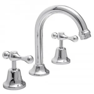 Armada Quarter Turn Lever Basin Set 3Star | Made From Brass In Chrome Finish By Raymor by Raymor, a Bathroom Taps & Mixers for sale on Style Sourcebook