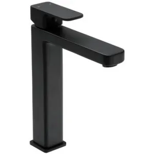 Sigma Vessel Tower Basin Mixer Matte 4Star | Made From Nylon/Brass In Black By Raymor by Raymor, a Bathroom Taps & Mixers for sale on Style Sourcebook