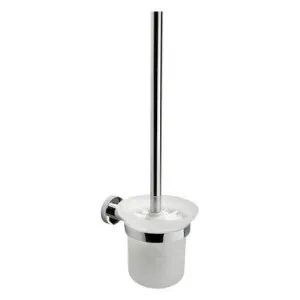 Projix Toilet Brush & Holder | Made From Glass/Zinc In Chrome Finish By Raymor by Raymor, a Toilet Brushes & Sets for sale on Style Sourcebook