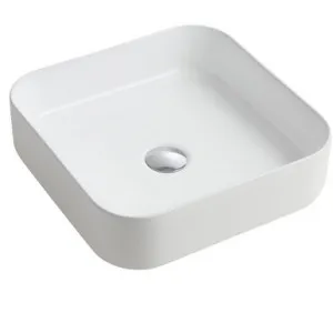Ambition Counter Top Basin Square 400mm | Made From Vitreous China In White | 11L By Raymor by Raymor, a Basins for sale on Style Sourcebook