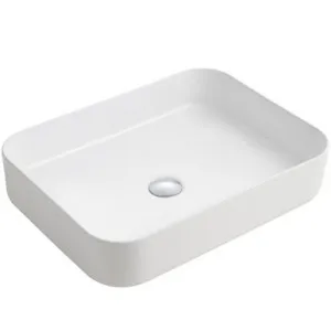 Ambition Counter Top Basin Rectangle 550mm | Made From Vitreous China In White | 16.5L By Raymor by Raymor, a Basins for sale on Style Sourcebook