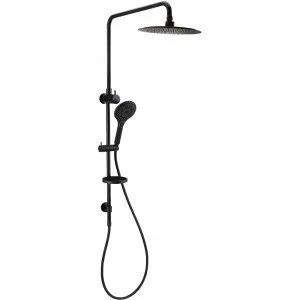 Winton Dual Round Shower Head With Hand Held & Hose 3Star | Made From PVC/Brass/ABS In Black By Raymor by Raymor, a Showers for sale on Style Sourcebook