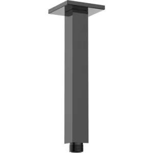 Shower Arm Ceiling Mount Straight Square Rail 200mm In Black By Raymor by Raymor, a Showers for sale on Style Sourcebook