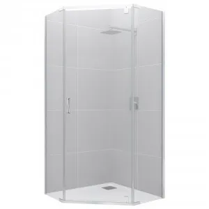 Trinidad Angled Shower Screen (Only) 957mm X 957mm Chrome | Made From Acrylic/Glass In Chrome Finish By Raymor by Raymor, a Shower Screens & Enclosures for sale on Style Sourcebook
