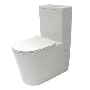 Edge II Rimless Back-To-Wall Edge Suite With Slim Seat 4Star In White By Raymor by Raymor, a Toilets & Bidets for sale on Style Sourcebook