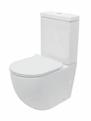 Winton Back To Wall Toilet Suite Slim Seat In White By Raymor by Raymor, a Toilets & Bidets for sale on Style Sourcebook