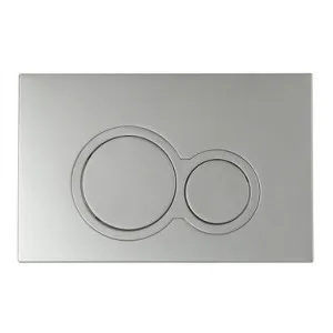 Wall Dual Flush Button Round Matte | Made From ABS In Silver By Raymor by Raymor, a Toilets & Bidets for sale on Style Sourcebook