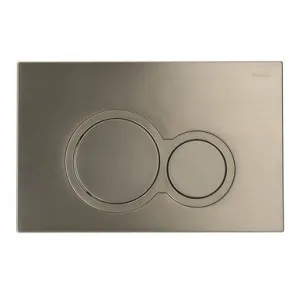 Wall Dual Flush Button Round Brushed | Made From ABS In Nickel By Raymor by Raymor, a Toilets & Bidets for sale on Style Sourcebook