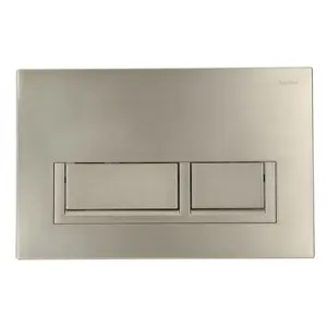 Wall Dual Flush Plate/Button Square Brushed | Made From ABS In Nickel By Raymor by Raymor, a Toilets & Bidets for sale on Style Sourcebook