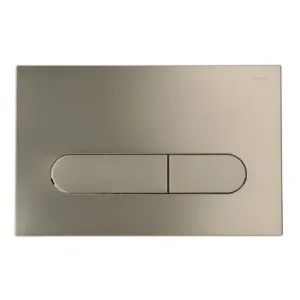 Wall Dual Flush Plate/Button Oval Brushed | Made From ABS In Nickel By Raymor by Raymor, a Toilets & Bidets for sale on Style Sourcebook