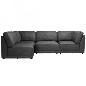 Amelia Modular Sofa Warm Charcoal - 4 Piece by James Lane, a Sofas for sale on Style Sourcebook