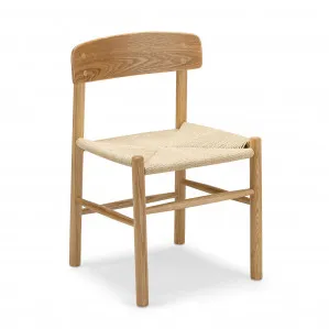 Isak Set of 2 Ashwood Woven Cord Dining Chair, Natural by L3 Home, a Dining Chairs for sale on Style Sourcebook