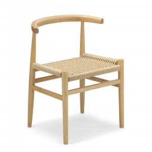 Oskar Set of 2 Ashwood Woven Cord Dining Chair, Natural by L3 Home, a Dining Chairs for sale on Style Sourcebook