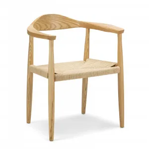 Koen Set of 2 Ashwood Woven Cord Dining Chair, Natural by L3 Home, a Dining Chairs for sale on Style Sourcebook