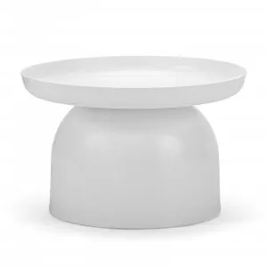 Sirkel Pedestal Round Coffee Table, Matte White by L3 Home, a Coffee Table for sale on Style Sourcebook