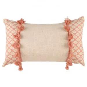 Accessorize Eleni Cotton Lumbar Cushion, Pink by Accessorize Bedroom Collection, a Cushions, Decorative Pillows for sale on Style Sourcebook