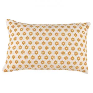 Accessorize Norah Cotton Lumbar Cushion, Ochre by Accessorize Bedroom Collection, a Cushions, Decorative Pillows for sale on Style Sourcebook