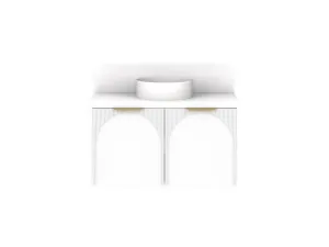 Archie 900 All-Door Centre Bowl Vanity, Ultra White by ADP, a Vanities for sale on Style Sourcebook