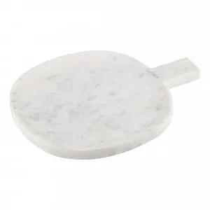 Liso Round Serving Board 35x2cm in White by OzDesignFurniture, a Trays for sale on Style Sourcebook