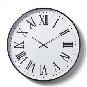 Burke Wall Clock White - 90cm x 8cm by James Lane, a Clocks for sale on Style Sourcebook
