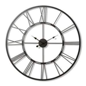 Kingston Wall Clock Black - 101cm x 5cm by James Lane, a Clocks for sale on Style Sourcebook