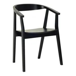 Asher Wooden Dining Chair - Black by Interior Secrets - AfterPay Available by Interior Secrets, a Dining Chairs for sale on Style Sourcebook
