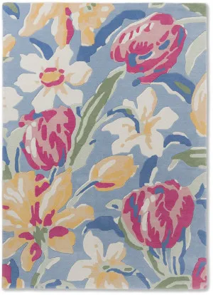 Laura Ashley Tulips China Blue 082208 by Laura Ashley, a Contemporary Rugs for sale on Style Sourcebook