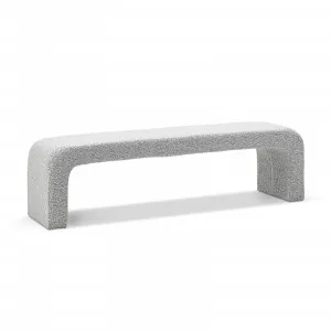 Harper Arch 160cm Bench Seat, Grey Speckle Bouclé  by L3 Home, a Benches for sale on Style Sourcebook