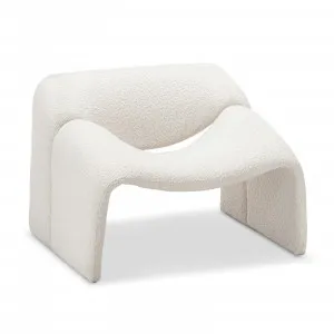 Wavee Groovy Armchair, Cream Bouclé by L3 Home, a Chairs for sale on Style Sourcebook