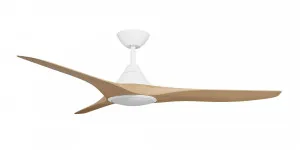 Calibo Smart CloudFan 48"(1220mm) ABS DC Ceiling Cloud Fan with 20W CCT LED Light and Remote White & Bamboo by Calibo, a Ceiling Fans for sale on Style Sourcebook