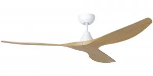 Eglo Surf 60" ABS DC Ceiling Fan White & Oak by Eglo, a Ceiling Fans for sale on Style Sourcebook