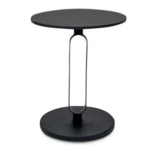 Janice Round Side Table - Full Black by Interior Secrets - AfterPay Available by Interior Secrets, a Side Table for sale on Style Sourcebook