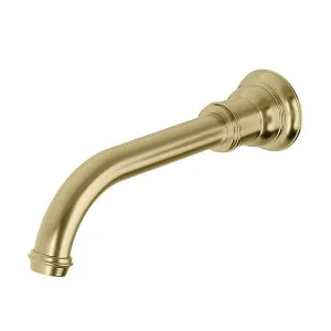 Phoenix Cromford Wall Basin / Bath Outlet 180mm Brushed Gold by PHOENIX, a Bathroom Taps & Mixers for sale on Style Sourcebook