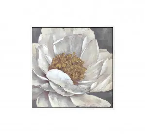 Jasmine Enhanced Wall Art Canvas 85cm x 85cm by Luxe Mirrors, a Artwork & Wall Decor for sale on Style Sourcebook