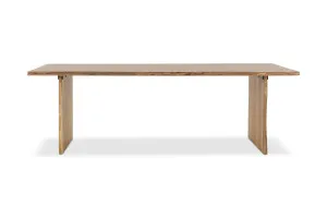 Dakota Block 240cm Dining Table, Solid Acacia Wood, Natural, by Lounge Lovers by Lounge Lovers, a Dining Tables for sale on Style Sourcebook