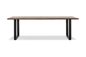 Dakota U 240cm Dining Table, Solid Acacia Wood, Walnut, by Lounge Lovers by Lounge Lovers, a Dining Tables for sale on Style Sourcebook