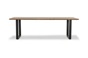 Dakota U 240cm Dining Table, Solid Acacia Wood, Natural, by Lounge Lovers by Lounge Lovers, a Dining Tables for sale on Style Sourcebook
