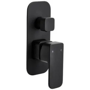 Sigma Bath/Shower Diverter Mixer Black | Made From Brass In Matte Black By Raymor by Raymor, a Bathroom Taps & Mixers for sale on Style Sourcebook