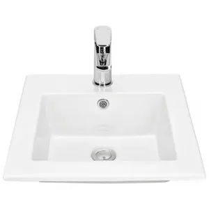 Banjo Vanity Basin With Pop-Up Waste 410mm X 410mm | Made From Vitreous China In White By Raymor by Raymor, a Basins for sale on Style Sourcebook