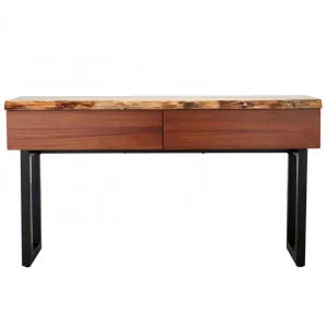 Croft Australian Blackwood Console Table - 2 Drawer by James Lane, a Console Table for sale on Style Sourcebook