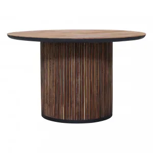 Monaco Round Dining Table 130cm in Reclaimed Teak by OzDesignFurniture, a Dining Tables for sale on Style Sourcebook