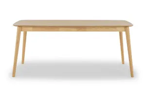 Otis 180cm Dining Table, Real Veneer Table Top, Solid Timber Legs, Natural Oak, by Lounge Lovers by Lounge Lovers, a Dining Tables for sale on Style Sourcebook
