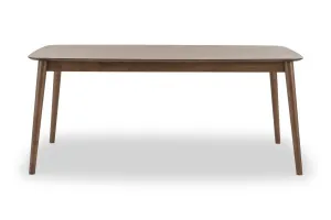 Otis 180cm Dining Table, Real Veneer Table Top, Solid Timber Legs, Walnut, by Lounge Lovers by Lounge Lovers, a Dining Tables for sale on Style Sourcebook